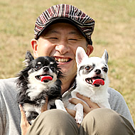 愛犬２匹と